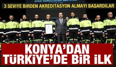 Konya Büyükşehir’den afet yönetiminde Türkiye’de bir ilk