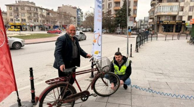 Konya Büyükşehir’den ‘Dünya Kışın İşe Bisikletle Gitme Günü’ etkinlikleri