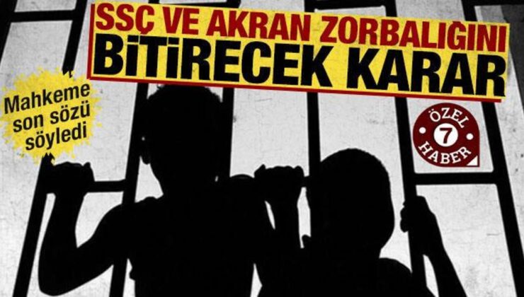 Mahkeme son sözü söyledi: SSÇ ve akran zorbalığını bitirecek karar