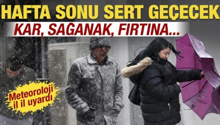 Meteoroloji 25 ili uyardı: Kuvvetli kar ve fırtına geliyor! Saatte 80 kilometreyi bulacak