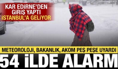 Meteoroloji’den kar, sağanak ve fırtına uyarısı! İstanbul dahil 54 ilde alarm verildi