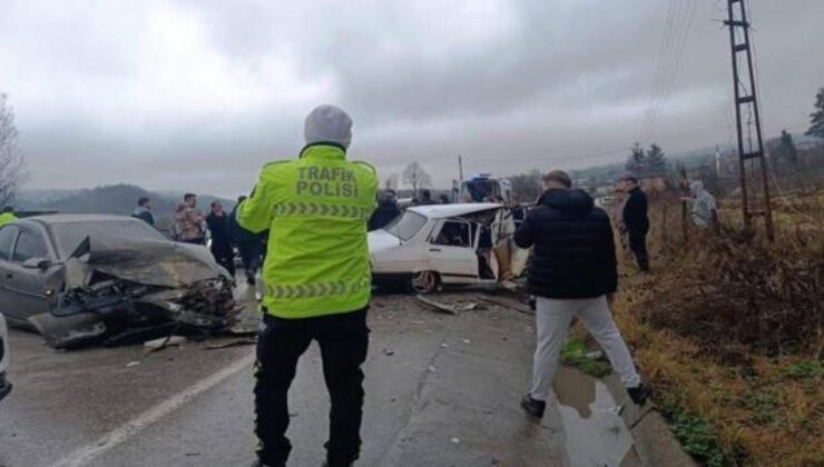 Ordu’da iki otomobil çarpıştı: 2 yaralı