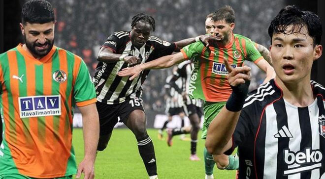 (ÖZET) 4 gollü maç nefes kesti! Beşiktaş evinde Alanyaspor ile berabere kaldı | Alanyaspor – Beşiktaş maç sonucu: 2-2