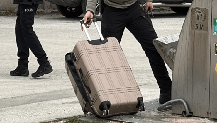 Parkta valiz paniği: Fünye ile patlatıldı