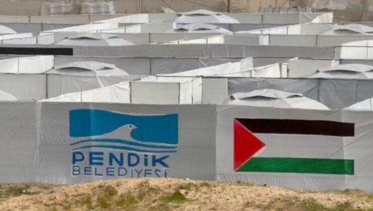 Pendik Belediyesi Gazze’de 600 kişilik çadır kent kurdu