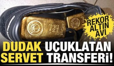 Sınır kapısında dudak uçuklatan servet transferi! 41 kilo altını ayakkabıya sığdırdılar