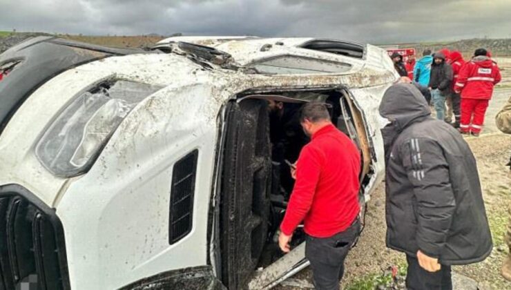 Şırnak’ta işçi servisi takla attı: 9 yaralı