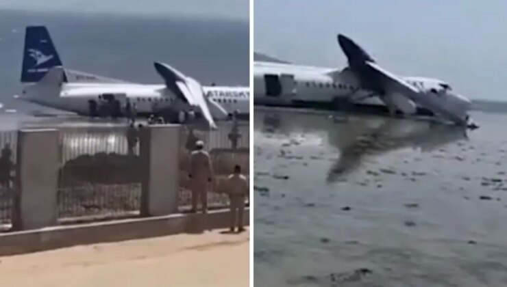 Somali’de yolcu uçağı Hint Okyanusu’na acil iniş yaptı