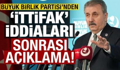 Son dakika haberi: Büyük Birlik Partisi’nden ‘ittifak’ iddialarına ilişkin açıklama!