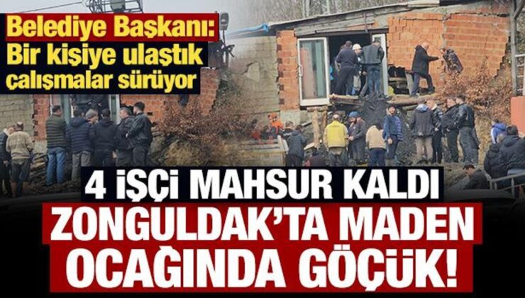 Son Dakika… Zonguldak’ta maden ocağında göçük: 4 işçi mahsur kaldı