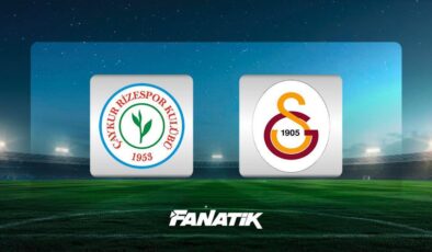 CANLI | Çaykur Rizespor – Galatasaray maçı ne zaman, saat kaçta, hangi kanalda? (Muhtemel 11’ler)