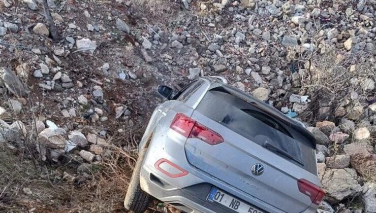 SUV tipi araç şarampole devrildi! Yaralılar var