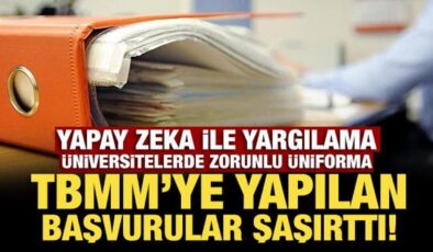 TBMM’ye gelen dilekçeler şaşırttı