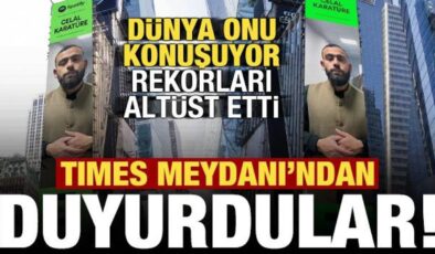 Times Meydanı’nda bir Türk yıldızı: Celal Karatüre dünyayı sallamaya devam diyor!