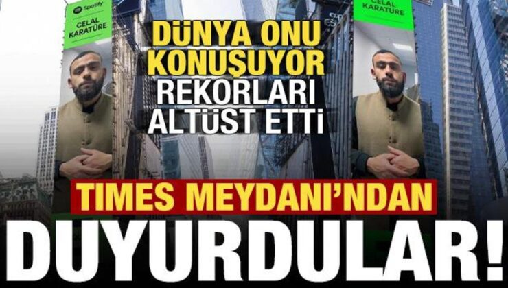 Times Meydanı’nda bir Türk yıldızı: Celal Karatüre dünyayı sallamaya devam diyor!