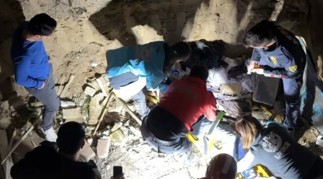 Tuvalet ihtiyacını gidermek için girdiği inşaatta kabusu yaşadı! Ekipler seferber oldu