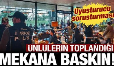 Uyuşturucu soruşturması: Ünlülerin toplandığı mekana 100 narkotik polisiyle baskın!
