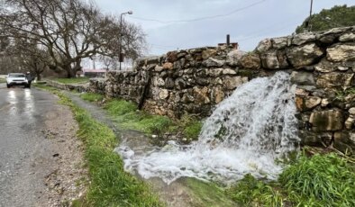 Uzun yıllardır böylesi yaşanmıyor! Sular taşların arasından fışkırdı