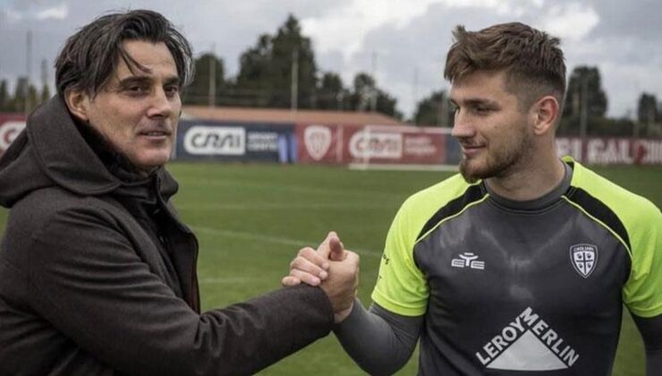 Vincenzo Montella, Semih Kılıçsoy’un oynadığı Cagliari’yi ziyaret etti