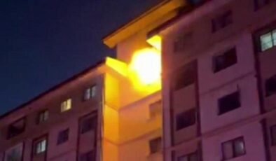 Yangında evdeki tüp patladı: Mahsur kalan 13 kişiyi itfaiye ekipleri kurtardı