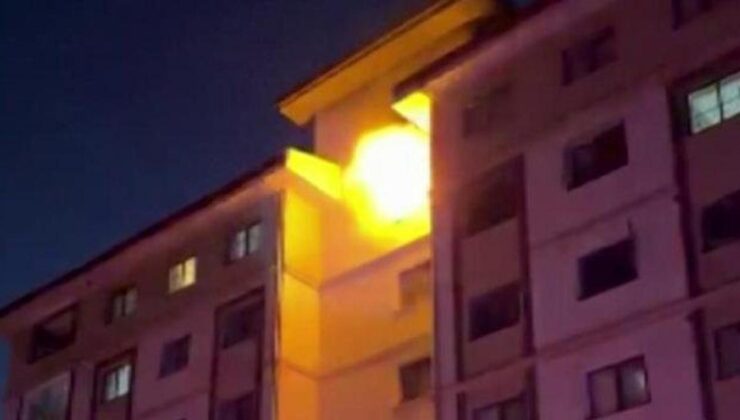 Yangında evdeki tüp patladı: Mahsur kalan 13 kişiyi itfaiye ekipleri kurtardı