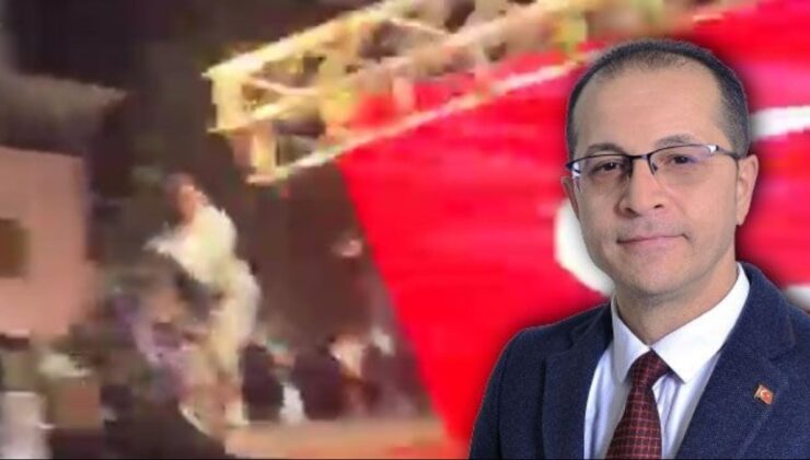 Zeybek oynamak için sahneye çıkan başkan ölümden döndü