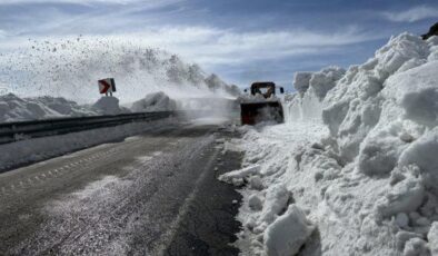 4 aydır kapalıydı! 2 kenti birbirine bağlayan karla kaplı yol açılıyor