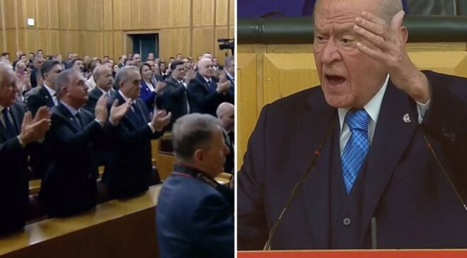 Bahçeli’nin Kürtlerle ilgili sözleri parti grubunda ayakta alkışlandı