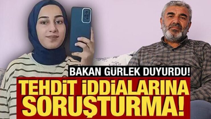 Bakan Gürlek duyurdu: Rojin Kabaiş’in babasının tehdit iddiasına soruşturma