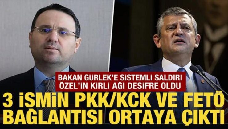 Bakan Gürlek’i hedef alan Özgür Özel’in kirli ağı deşifre oldu