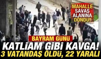 Bayram günü katliam gibi kavga! Mahalle savaş alanına döndü: 3 ölü, 22 yaralı