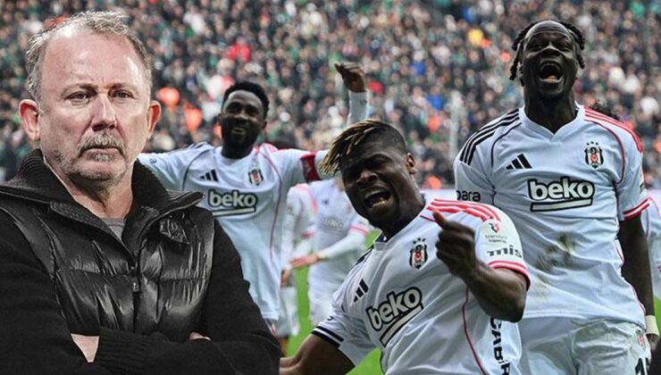 Beşiktaş deplasmanda tek golle kazandı! Sergen Yalçın tarihe geçti