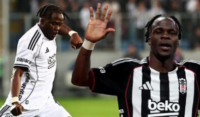 Beşiktaş’ta Olaitan denedi denedi sonunda attı!