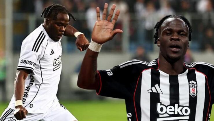 Beşiktaş’ta Olaitan denedi denedi sonunda attı!