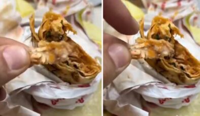 Bu artık başka seviye! Dürümün içinden çıkan şey inanılmaz