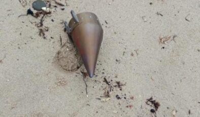 Çatalca’da kıyıya vuran füze başlığı imha edildi