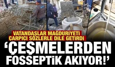CHP’li belediyede çeşme suyuna lağım karıştı iddiası: Çeşmelerden fosseptik akıyor!