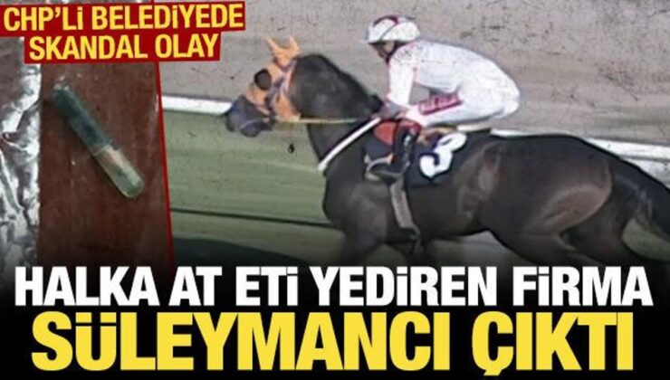 CHP’li belediye açıklamamıştı Halka at eti yediren firma Süleymancı çıktı
