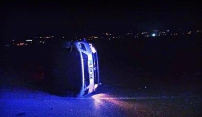 Çorum’da otomobille polis aracı çarpıştı: 1’i polis, 3 yaralı