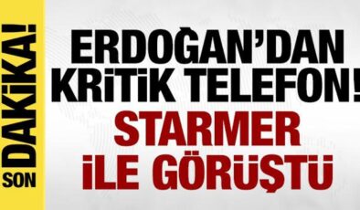 Cumhurbaşkanı Erdoğan, Starmer ile görüştü!