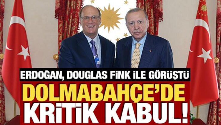 Cumhurbaşkanı Erdoğan, WEF Başkanı Fink’i kabul etti