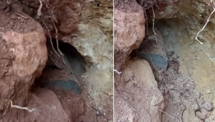 Define kazısı yaptı, çıkanı görünce sevinçten havaya uçtu