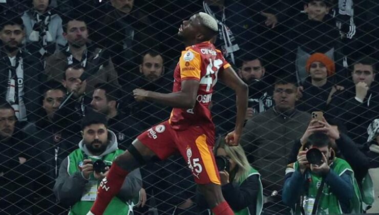 Derbide perdeyi Victor Osimhen açtı! Nijeryalı dev maçta Beşiktaş’a golünü attı