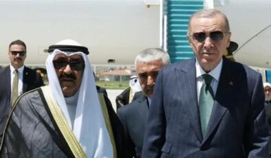 Erdoğan ve Kuveyt Emiri arasında görüşme: Geçmiş olsun dileklerini iletti
