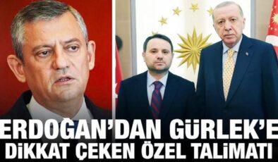 Erdoğan’dan Bakan Gürlek’e dikkat çeken Özgür Özel talimatı