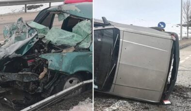 Erzurum-Pasinler yolunda feci kaza: 1’i ağır 3 kişi yaralandı