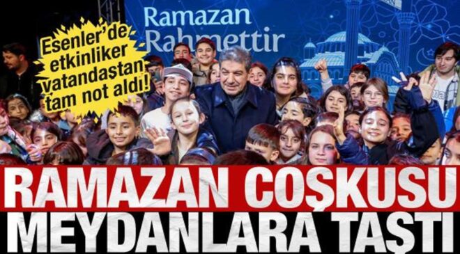 Esenler’de Ramazan etkinlikleri Dörtyol Meydanı’nda yaşanıyor