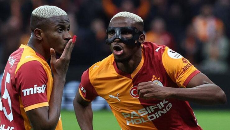 Galatasaray’ın süperstarı Victor Osimhen sahneye çıktı! Müthiş grafiğini sürdürdü