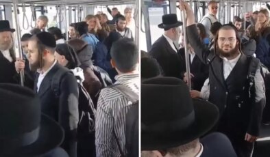 Görüntü Türkiye’den! İsraillileri görünce, otobüste bir anda slogan atmaya başladılar