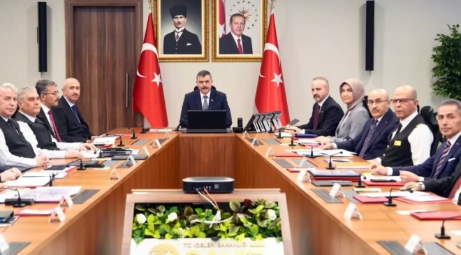 İçişleri Bakanlığı’nda sınır güvenliği toplantısı yapıldı